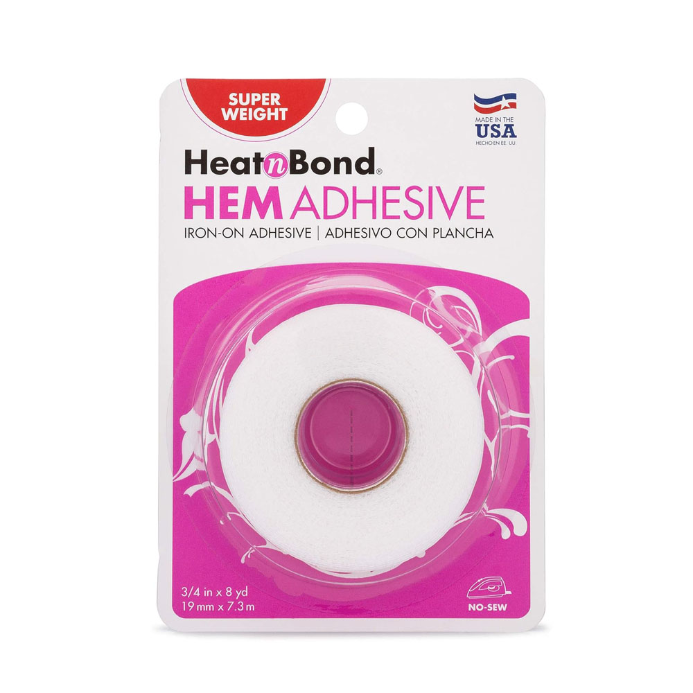 14-2.jpg HeatnBond Hem Iron-On Adhesive, Super Weight, 3/4 Inch x 8 Yards, White - Image 1