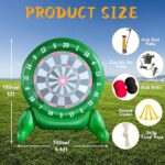 6Ft Tall Giant Kick Darts Games Green Inflatable Giant Kick Darts Games - Image 3