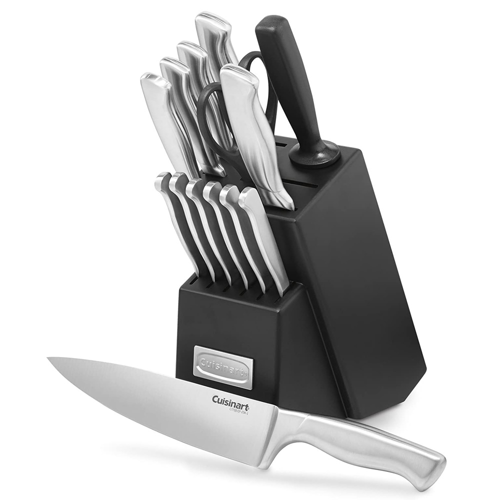 Block1.jpg Cuisinart 15 Piece Kitchen Knife Set with Block - Image 1