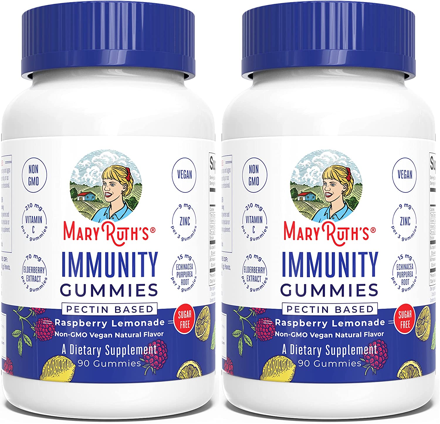 Immunity1.jpg Immunity Gummies 5-in-1 by MaryRuth's (Raspberry Lemonade) - Image 1