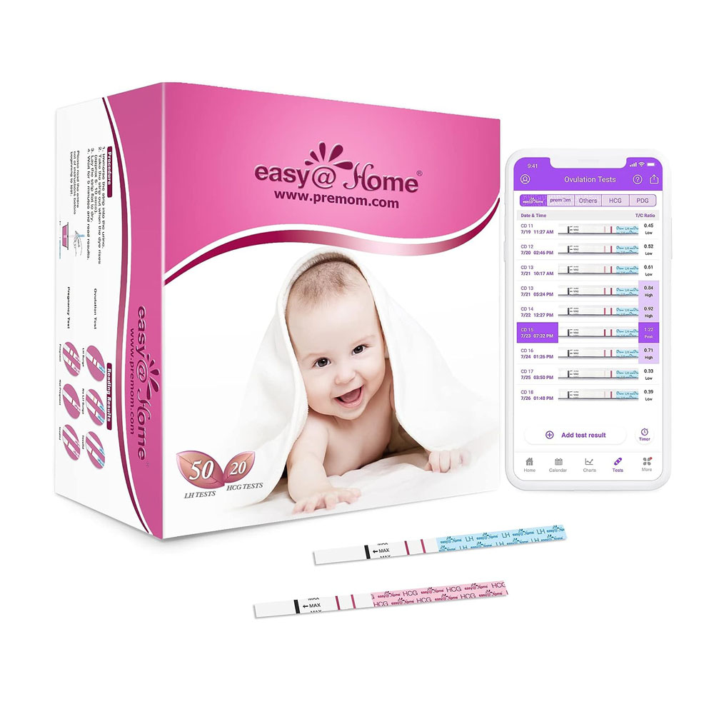 easy1.jpg Easy@Home 50 Ovulation Test Strips and 20 Pregnancy Test Strips - Image 1
