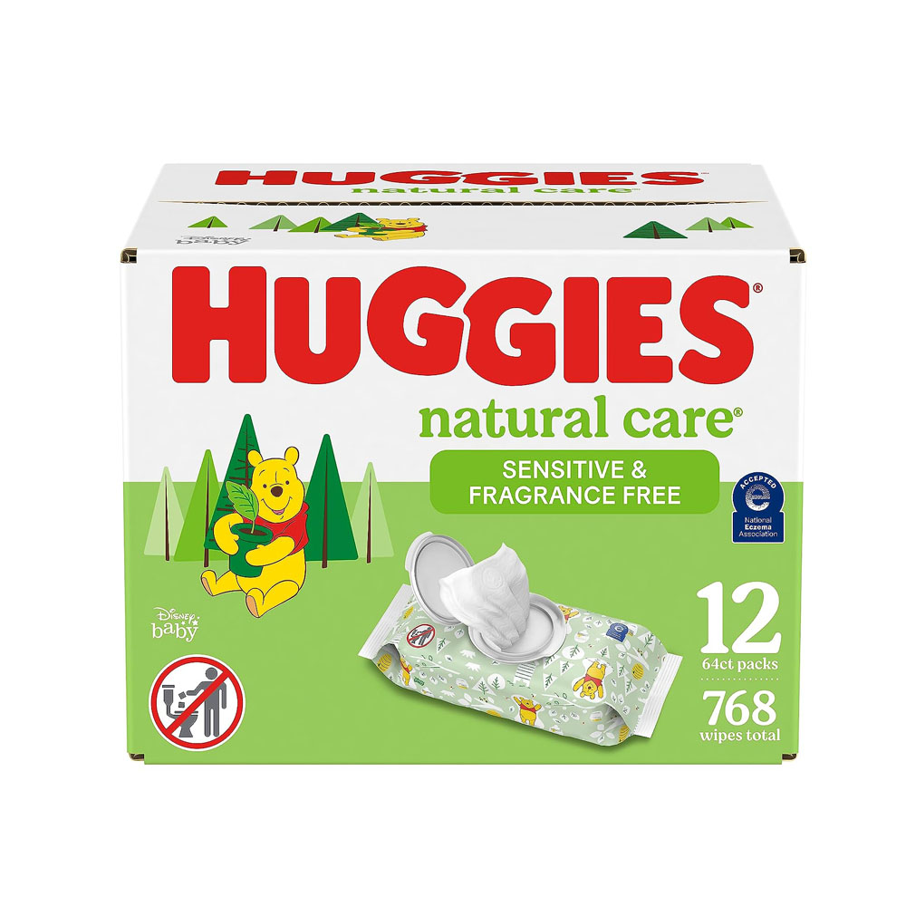 hug1.jpg Huggies Natural Care Sensitive Baby Wipes - Image 1