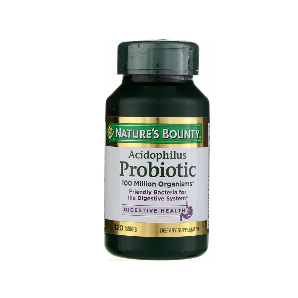 na.jpg Nature's Bounty Probiotic Acidophilus Tablets, 120 Count - Image 1