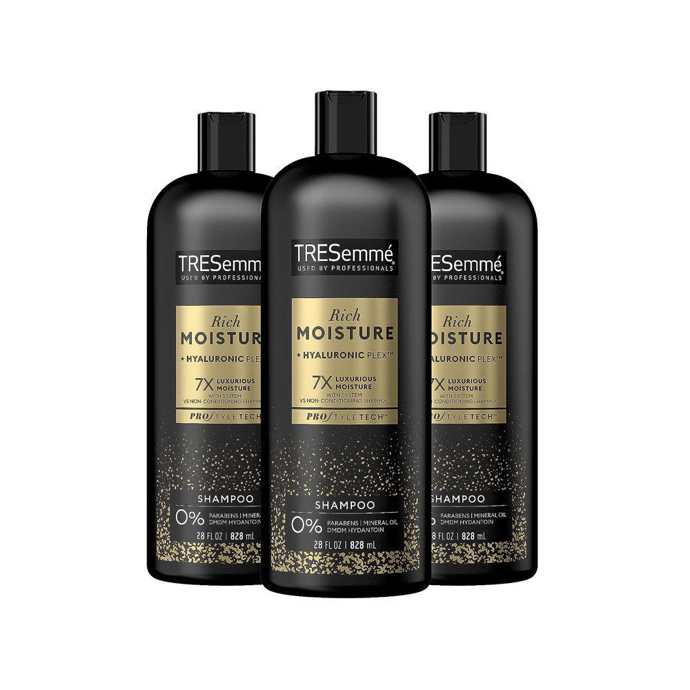 tres.jpg TRESemmé Shampoo Moisture Rich 3 Count for Dry Hair - Image 1